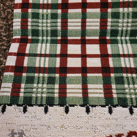 Mainstream International Christmas Table Runner Cut Your Own Trees Red Truck 72" - Picture 4 of 8